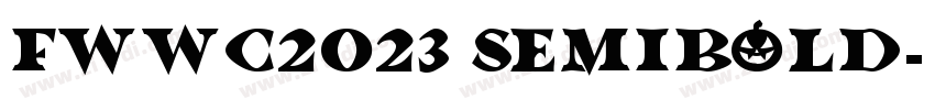 FWWC2023 SemiBold字体转换